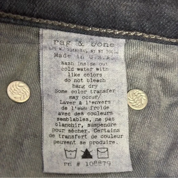 Rag & Bone Skinny Gray Jeans in Croxley Stretch size 25 - Picture 9 of 14